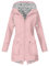 KOG Übergangsjacke Damen Regenjacke Wasserdicht Regenmantel Windbreaker mit Kapuze Fahrradjacke Regencape Regenjacken Windjacke Wanderjacke Outdoor Jacken Gutscheine Rosa L