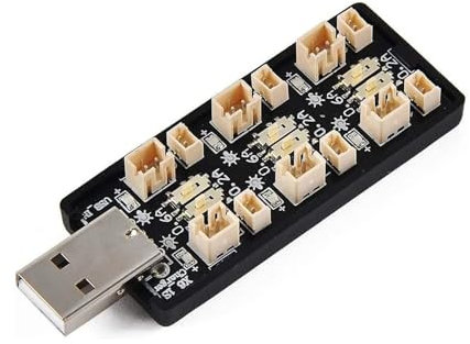 1S LiPo Batterie USB Ladegerät 3.8/4.35V,6 Kanal 1S LiHV Ladegerät für FPV Plus Batterie Micro JST 1.25 JST-PH 2.0 mCX mCPX Steckverbinder (3.8/4.35V)