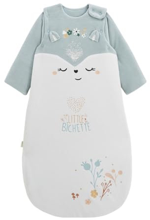 Petit Béguin - Gigoteuse d'hiver en velours avec manches amovibles Alma