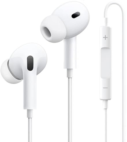 In-Ear Kopfhörer für iPhone [MFi-Zertifiziert] HiFi Stereo Ohrhörer mit Light-ning Anschluss Mikrofon und Lautstärkeregler Kompatibel mit iPhone 11/12/13/14/14 pro/X/XS/XR/8/7 Unterstützt alle iOS