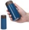 Risipu Small Water Bottle 150ml with Straw – Mini Thermos Flask for Hot and Cold Drinks, One-Hand Open, Leak-Proof Lid, Stainless Steel, Portable for Coffee, Milk, Juice (B-Blue)