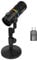 COMICA Microphone Dynamique USB D10 Pro D XLR avec Récepteur, Support de Micro de Bureau pour Jeux, TikTok, Enregistrement de Podcasts, Prise en Charge du Bouton de Sourdine de la Lumière RVB pour PC
