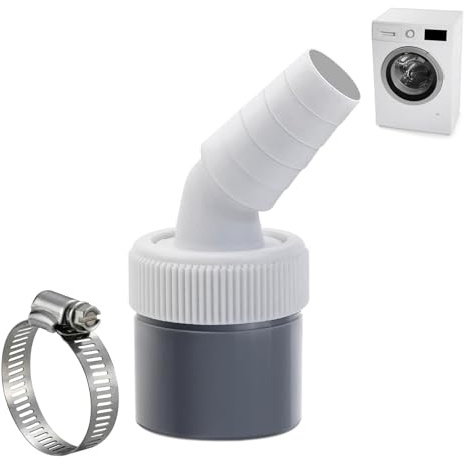 Waschmaschine Abfluss Adapter, Geschirrspüler und Waschmaschine Abfluss Adapter mit Abgang für Rohr Ø40 mm und Eingang Ø18-24 mm für Waschmaschine, Geschirrspüler, Trockner, Gartenschläuche