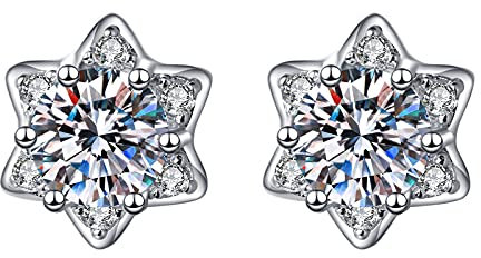 Ohrringe Damen Klein Knorpel Ohrringe Diamant Brillant Runde Zirkonia Ohrstecker 925 Sterling Silber 4Mm 8Mm Feines Silber Schwarz Gold Schmuck Für Damen Herren Damen Goldschmuck Geschenke
