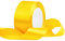 Satinband 40mm Breit Gelb,22 Meters Geschenkband Schleifenband Stoffband für Hochzeitsdekoration, Geschenkverpackung, Basteln, Party Deko