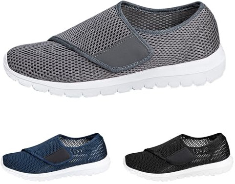 Chaussures pour diabétiques - Légères et larges - Respirantes - Pour homme et femme - Orthopédiques - Chaussures de premiers secours - Sandales pour personnes âgées - Chaussures de santé - Chaussures