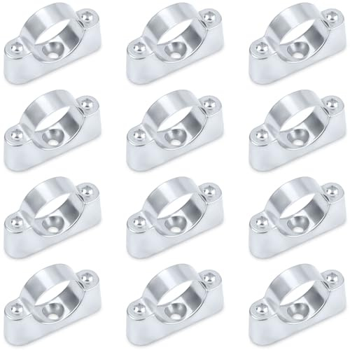 JAXICREY 12 Stück Rohrhalterung Wand, Rohrschellen 32mm Rohrbefestigung Rohrhalter Rohrklemme Rohrhalterungen Wandmontage Halterung Rohr für Wasserrohre Metall PVC Rohr Tube