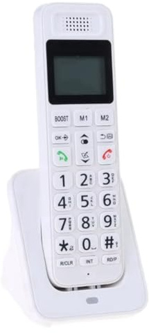 Jooehyer D1018 Telephone Business Office Home Handheld Digital Wireless Telephone Low Radiation with LCD Display UK Plug B