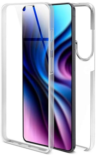 ONEFLOW Touch Case für Samsung Galaxy S26 Ultra Hülle 360 Grad Komplett Schutz beidseitig, Handyhülle mit Displayschutz, TPU Schutzhülle durchsichtig vorne und hinten stoßfest, Klar