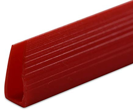 Klemmschienen zum Binden von Dokumenten, ohne Lochungen, rot, 6 mm, 100 Stück, für bis zu 25 Blatt