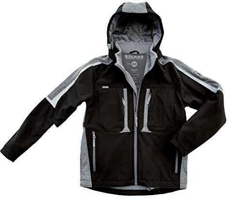 Excess 216-2-41-1/XL Softshelljacke Proaktiv, Größe XL, schwarz / grau