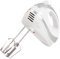 Quest 35890 Electric Hand Mixer / Complete With Chrome Beaters, Dough Hooks & Balloon Whisk / 5 Speed With Turbo Function / 300W / White Colour