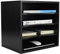 EasyPAG 4 Fächer Holz A4 Büro Schreibtisch Organizer Dokumentenhalter Aktenablage Zeitschriftenhalter Briefablage Papier Magazin Organisator,Schwarz