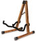 SNIGJAT Wood Guitar Stand, Zebrawood Acoustic Guitar Stand with Padded Foam, A-Frame Folding Guitar Display Support Mount, Compatible with Cello, Mandolin, Bass, Banjo, Ukulele