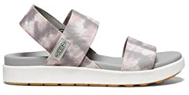 KEEN Damen Elle Backstrap Keilsandale, Fawn Tie Dye/Star White, 39.5 EU