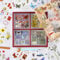100 Blatt (510 Stück) Vintage Scrapbook Aufkleber,Dschungel PET Transparente Dekorative Aufkleber,Vintage-Ästhetik-Scrapbooking-Zubehör-Kit,Pflanzen-Schmetterlings-Blumen-Pilz-Insekten-Aufkleber