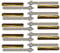 10er Set Schwerlastbefestigung Ankerstange + Verbundankerpatrone Stahl verzinkt oder Edelstahl (Stahl verzinkt, M12 x 160 mm)