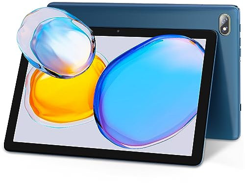kinstone Tableta PC Tactil Android 12, para Juegos Niños 10 Pulgadas MTK 8183 CPU Tableta Portatil 8GB RAM DDR4,256GB ROM, Pantalla Táctil FHD IPS 1280 * 800,6000mAh,2.4G+5GWifi,Tipo-C