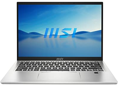 MSI Prestige 14H 14” FHD+ Business Laptop: Intel Core i7-12650H, NVIDIA Geforce RTX 2050, 32GB LPDDR5, 1TB NVMe SSD, Cooler Boost 5, Win 11 Pro: Urban Silver B12UCX-603US
