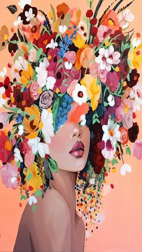 ZHUMUTO Diamond Painting Adultos Grande Tamaño Kit Completo,Cuadros Pintura de Diamante para Adultos 40x70 cm Mujer C,Con Diamond Painting Accesorios para Decorar la Habitación