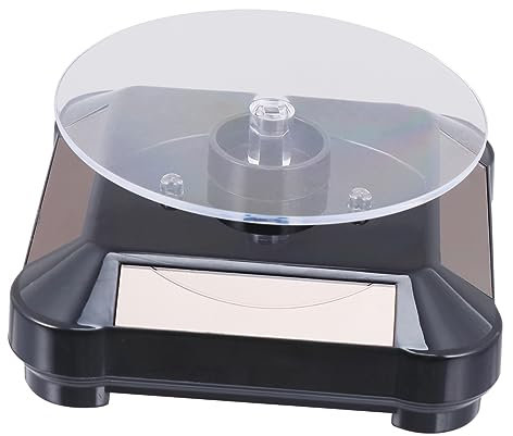 Holibanna Plato Giratorio Ecológico Para Joyería Expositor De Solar Soporte De Exhibición