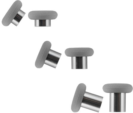 AKNES GuliKit Thumbstick-Kappen für King Kong Controller Serie, 3 Paare (6 Packs) Ersatz-Set für KK3 MAX, KK3 Pro, KK3, KK2 Pro und TMR Joystick Ersatz (NS51) (Grau)