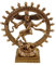 Kremers Schatzkiste Tanzender Shiva Nataraja 25 cm Goldene Hindu Skulptur Statue Dekofigur Gott Tanz Polyresin Spirituelle Dekoration Indische Figur Buddhismus Ornament Detailgetreue Verarbeitung