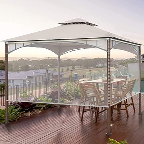 Outdoor Pergola Roller Shade Blind Clear Exterior Roller Shades Blinds, Oversized Outdoor Pergola Balcony Patio Roll Up Blinds, Waterproof Windproof Window Curtain, with Fittings, Easy To In