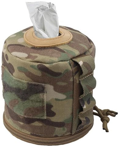Porte-mouchoirs de camping, distributeur de papier toilette de camping pour étuis en papier en rouleau - Lingettes avec couvercle en papier, étui, distributeur de mouchoirs d'extérieur, grande