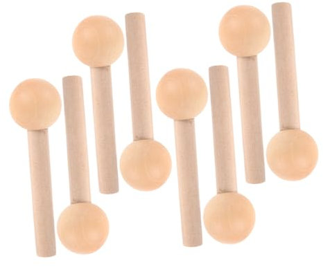 Alipis Lot De 8 en Bois pour Panneaux Perforés Finition Naturelle Lisse pour Suspension Et Projets