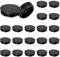 M METERXITY 20 Pack Round Plastic Plug, OD 50mm Furniture Tube Inserts Pipe Hole End Caps for Tubing Post/Glide Insert for Pipe Post/Table Chair Leg/Metal Tubing/Fence [Black]