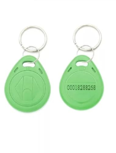1x GRÜN RFID 125Khz Transponder KeyFob Token Chip Schlüsselanhänger Zutrittskontrolle (Nicht beschreibbar. Nur Lesefunktion)