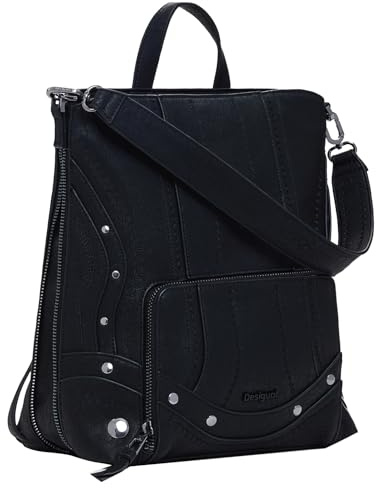 Desigual sac à dos de loisirs Pretoria Embro Patch Mini Backpack Black noir