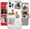 NP-Caser Personalized Phone Case for iPhone 16 15 14 13 12 11 Pro Plus X XR 16e Custom Photo Cover,Image on Leather Side Flip Wallet Photo Case,Football Club Collage