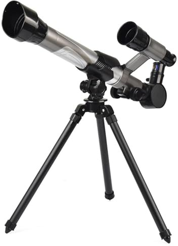 Telescopio per | Telescopio Scienziato Portatile con Treppiede E 3 | Obiettivi | Monoculare Da Viaggio Portatile per Guardare Le Stelle Della Luna, Giocattoli Di Educazione Scientifica Precoce p
