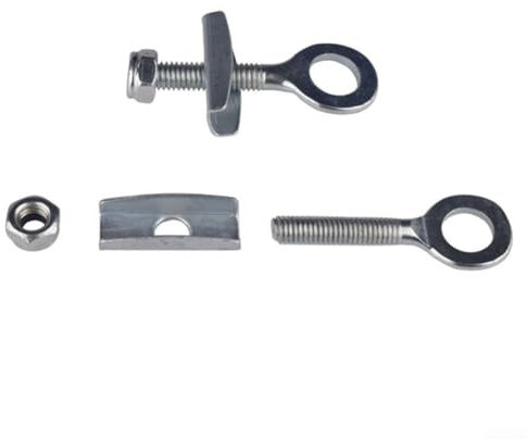 Lot de 2 tendeurs de chaîne en acier pour vélo à pignon fixe compatible avec les essieux de 3/8