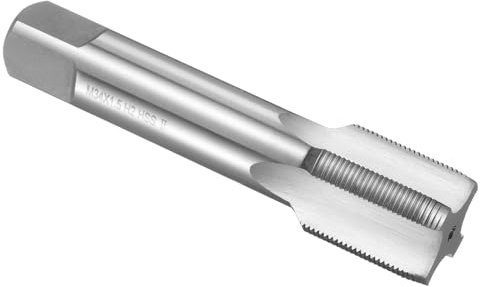 QUARKZMAN Hand-Gewindebohrer M34 x 1,5 HSS6542(M2) 4 Gerade Flöten | Metrisches Gewindeschneider, Rechtshänder, Mittelschneider für Gusseisen, Kupfer, Kunststoff
