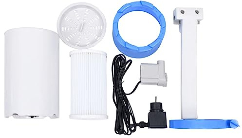 Pool Einhängeskimmer mit Pumpe 1700 L/h, Kunststoff 16 cm, Adapter inklusive, Aufstellpool Reinigung, Chlorinator Dosierschwimmer, Wasserpflege für Schwimmbad und Planschbecken