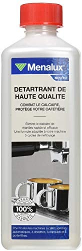 Menalux detartrante de alta calidad es adecuado para todas las cafeteras Expresso, automáticas, cápsulas y portafiltros.