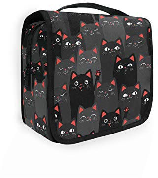 Moyyo Beauty case da viaggio con galline disegnate a mano astratte, borsa da toeletta organizzata da appendere, borsa da toilette da palestra, campeggio, borsa da toilette portatile per donne, ragazze