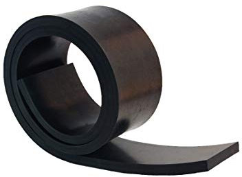 Gummistreifen in der Größe 1000x40x8mm Hartgummi, Vollgummi, Gummiauflage, Gummiplatte, Gummimatte, Schürfleiste