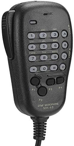 Sxhlseller Microfono Portatile - Microfono Portatile MH-48 DTMF 6 PIN per la Stazione Radio Microfono Retroilluminato