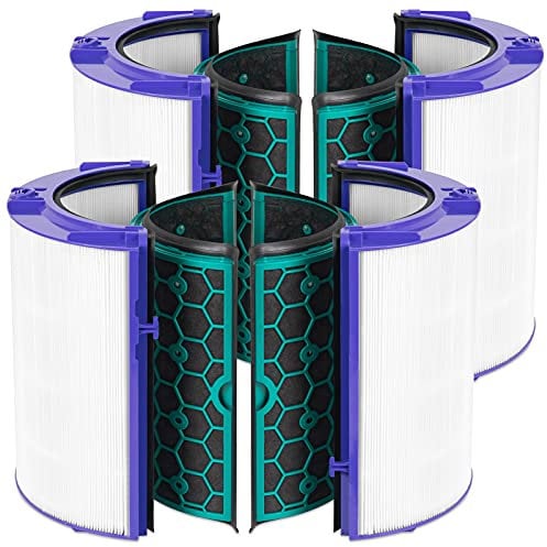 True HEPA Filter Replacement for Dyson TP04/HP04/DP04 Air Purifier, 360 Combi Glass Carbon Filter, 2-Pack