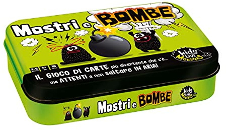 Lisciani Giochi - Kids Love Monsters Monster und Bombe Card Game Display 12, Farbe 89468