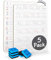 Lot de 5 petits tableaux blancs effaçables à sec de 22,9 x 30,5 cm pour ordinateur portable, durable, portable, double face, pratique pour les enfants, les étudiants, les salles de classe et la maison