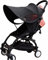 Pare-Soleil Poussette Bébé Universelle Auvent de Poussette bebe Confort Respirant Pare Soleil de Landau Nacelle Anti UV UPF50+ Housse de Protection Coupe-Vent Couverture Soleil Poussette Pliable