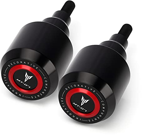 Modeer Kompatibel mit Ya.maha MT-07 2014-2024 FZ07 Tracer 700/7/GT Motorradrahmen Antikollisions-Fallschutz Slider Crash mt07 mt 07 Zubehör (Rot)
