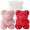 Muffa Dell'Orsacchiotto Del stampi grandi per candele stampo silicone orsetto per candele Silicone Dell'Orso Della Rosa,Può Fare Il Regalo Di Compleanno,Regalo Di Festa Della Mamma,Muffa Del Sapone