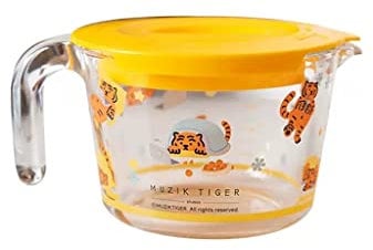 XCC Taza medidora de Vidrio de Alta Capacidad con Escala for Hornear (Color : Giallo)