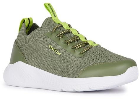 Geox JUNIOR J SPRINTYE Boy Sneakers Military/Lime 27_EU